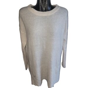 Ichi Cream Colored Alpaca Wool Blend Soft Knit Sweater Size Small